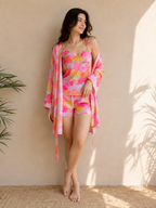 Candy Clouds Robe + Shorts + Camisole