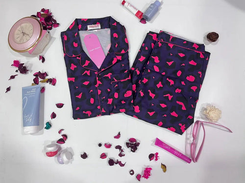Blue Cheat Pj Set - Comfy Nights