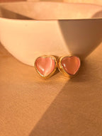Blushing heart Earrings - Comfy Nights