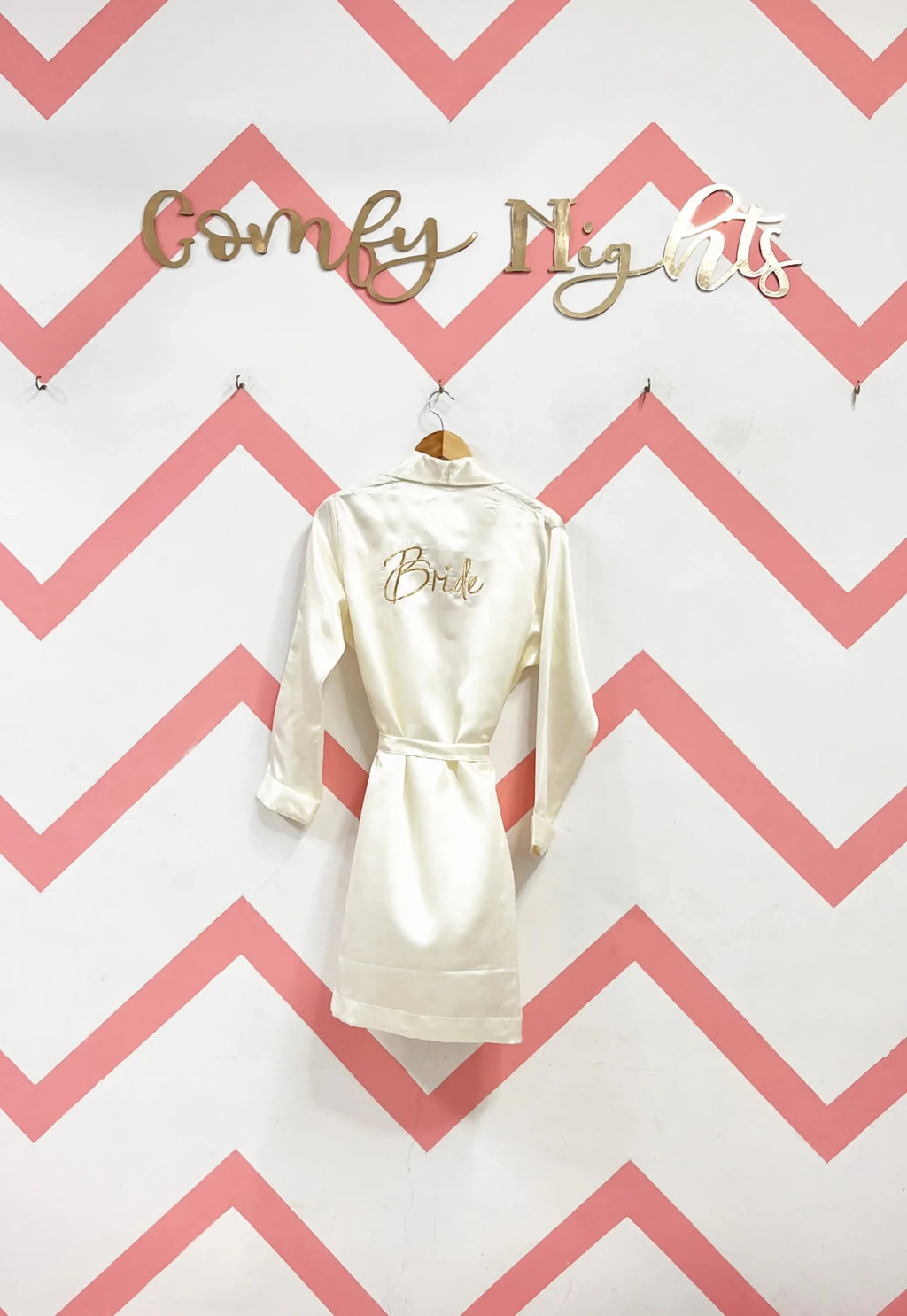 Bride's Gold thread work Robe | Prepaid Orders Only - Comfy Nights