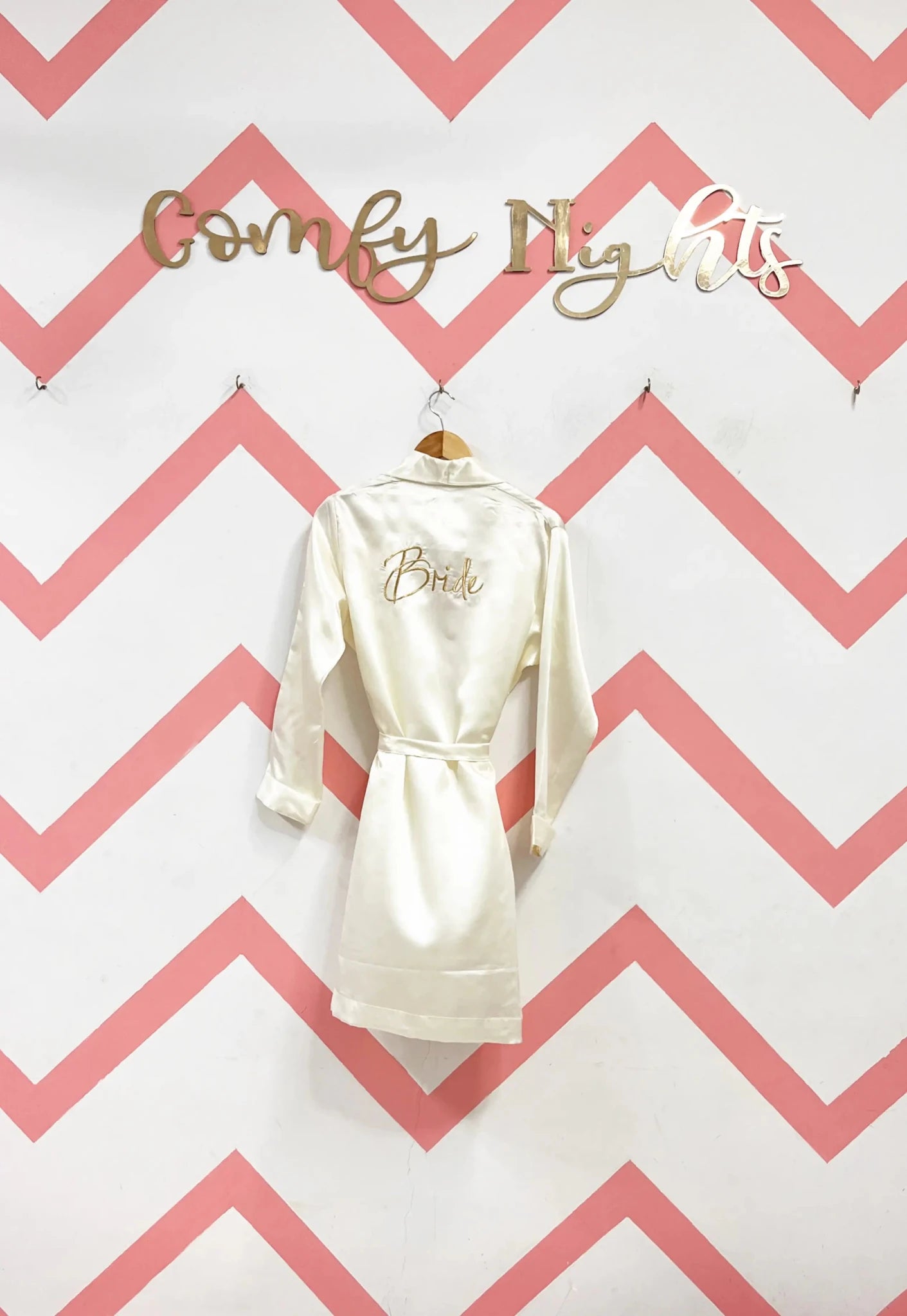 Bride's Gold thread work Robe | Prepaid Orders Only - Comfy Nights
