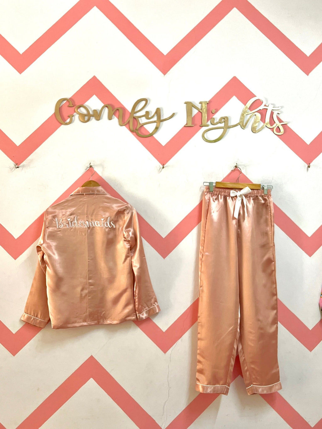 Bridesmaid Satin Pj Set | Prepaid Orders Only - Comfy Nights