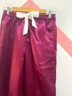 Burgundy Initial Personalise Pocket Pj Set | Prepaid Orders Only - Comfy Nights