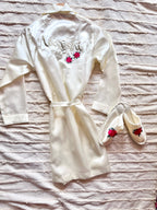 Creamy White Personalise Robe + Slippers | Prepaid Orders Only - Comfy Nights