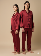 Personalised Maroon Couple Set  | Prepaid Orders Only