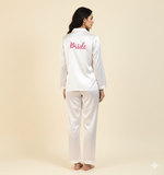 Load image into Gallery viewer, White Bride Satin Pj Set  | Prepaid Orders Only
