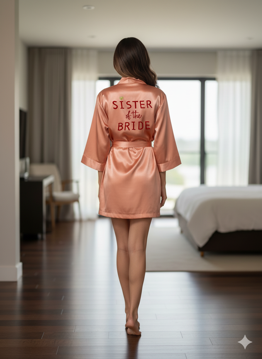 Sister of the Bride Robe Edit 2 | Prepaid Orders Only
