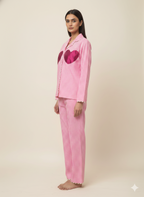 Checked Hearts Pj Set