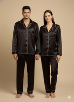 Load image into Gallery viewer, Logo Personalised Black Couple Set  | Prepaid Orders Only
