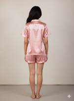 Load image into Gallery viewer, Rosegold Bridesmaid Satin Shorts Set  | Prepaid Orders Only
