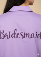 Peronalised Bridesmaid Cotton Pj Set  | Prepaid Orders Only