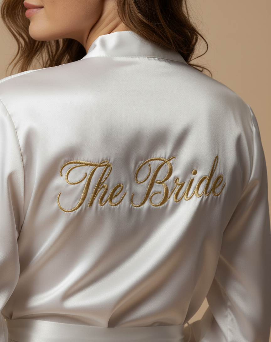 Personalised White Robe + Pj Set  | Prepaid Orders Only