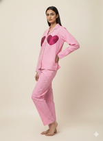 Load image into Gallery viewer, Checked Hearts Pj Set
