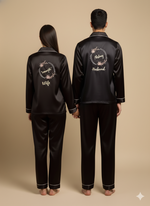 Load image into Gallery viewer, Logo Personalised Black Couple Set  | Prepaid Orders Only
