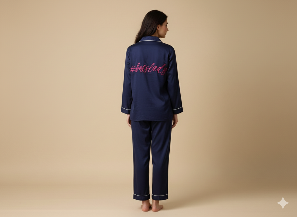 Boss Lady Pj Set (BLUE) | Prepaid Orders Only