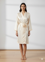 Load image into Gallery viewer, Bride's Pink thread work Robe Edit 2  | Prepaid Orders Only
