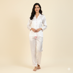 Load image into Gallery viewer, White Bride Satin Pj Set  | Prepaid Orders Only
