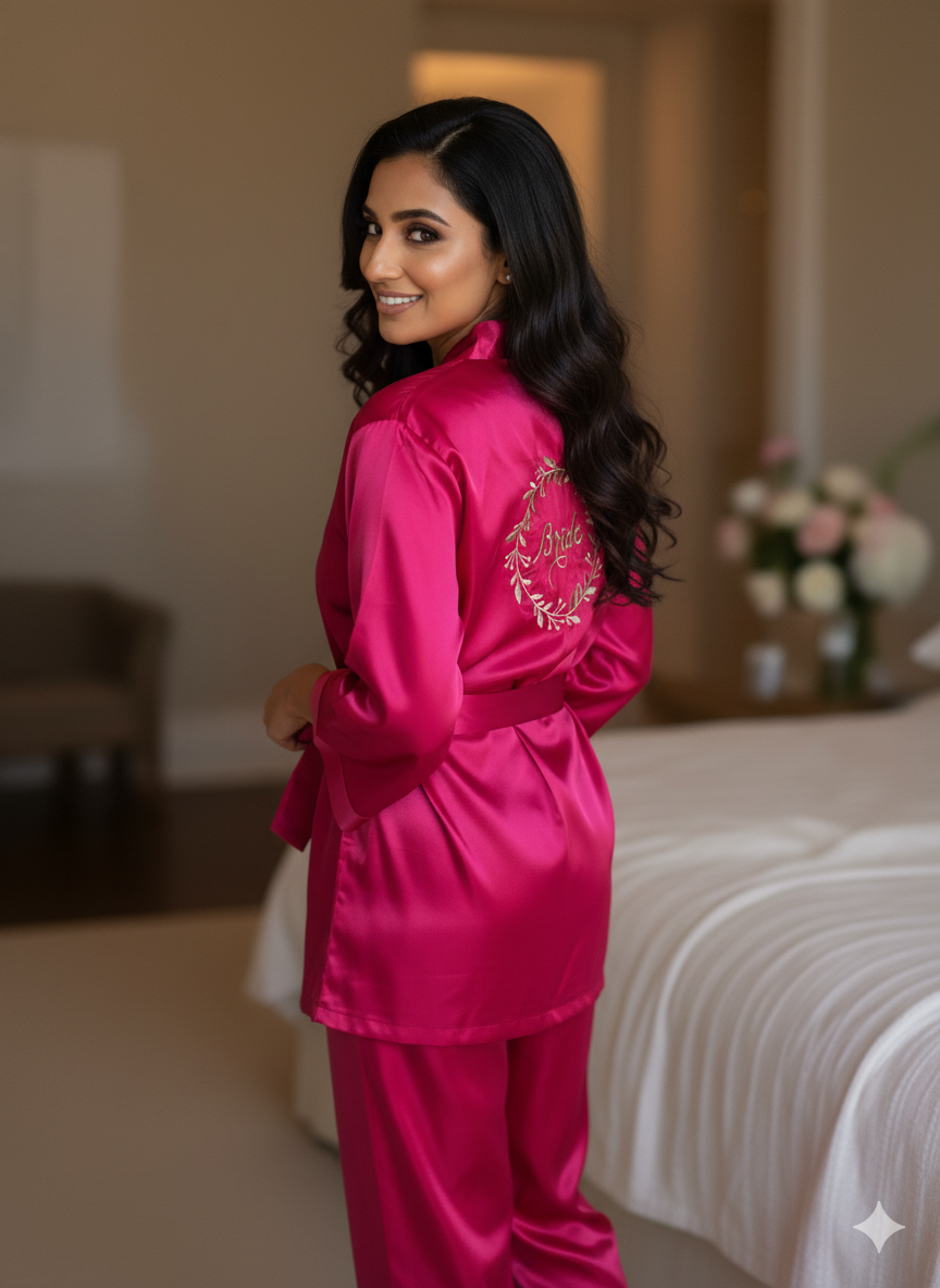 Bride's Robe+ Pj  | Prepaid Orders Only