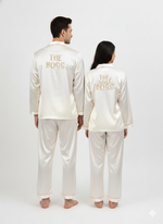 Load image into Gallery viewer, White Satin Couple Set  | Prepaid Orders Only
