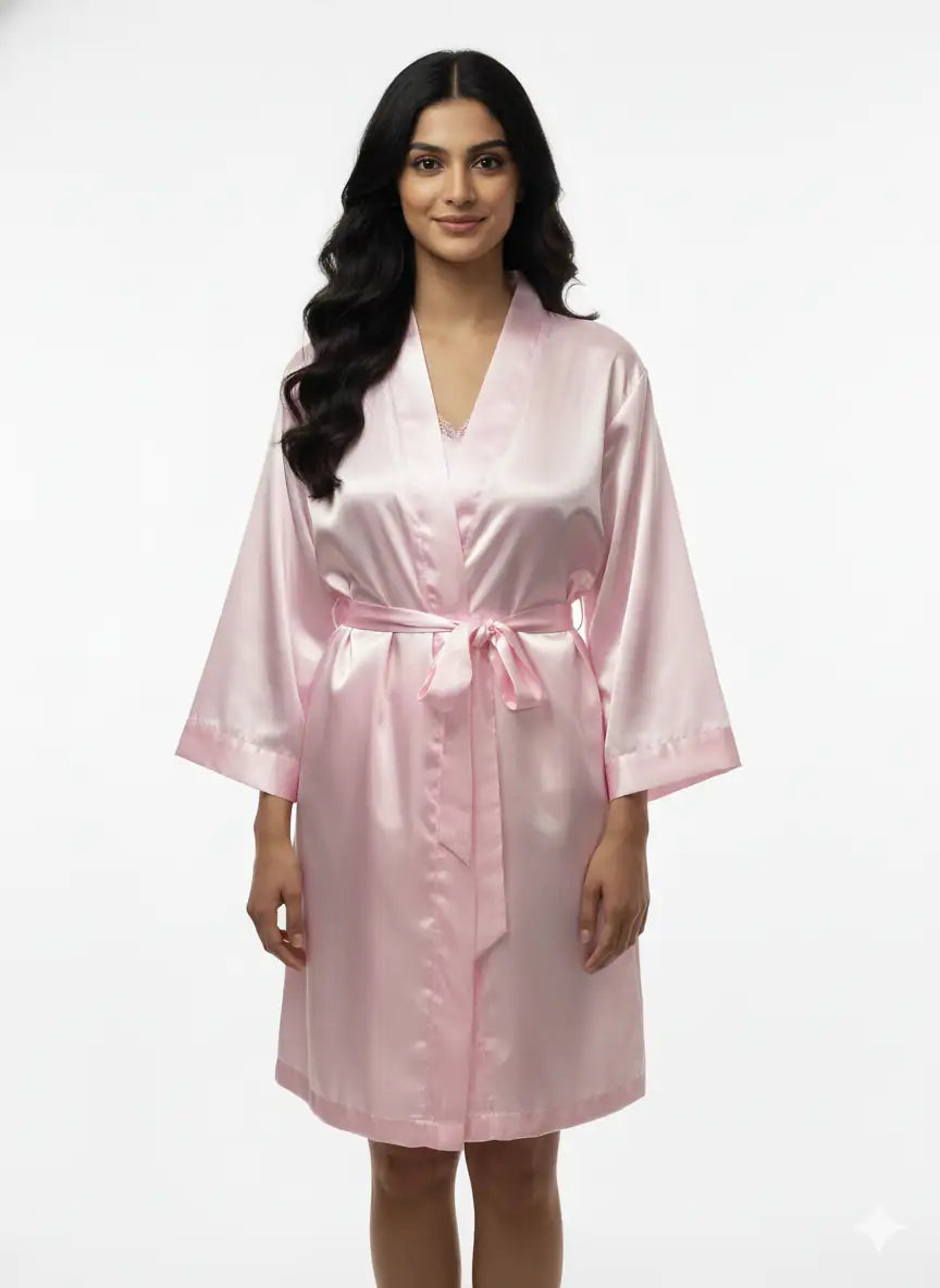 Baby Pink Personalise Robe  | Prepaid Orders Only