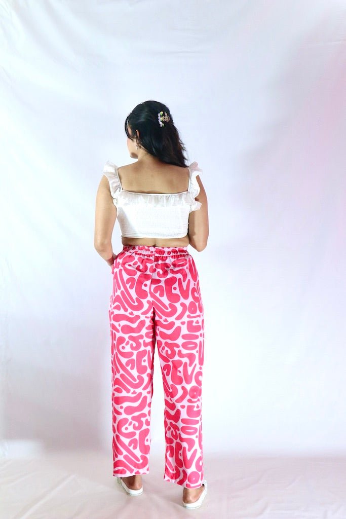 Frills & Lilac Vibe Co-Ord Set - Comfy Nights