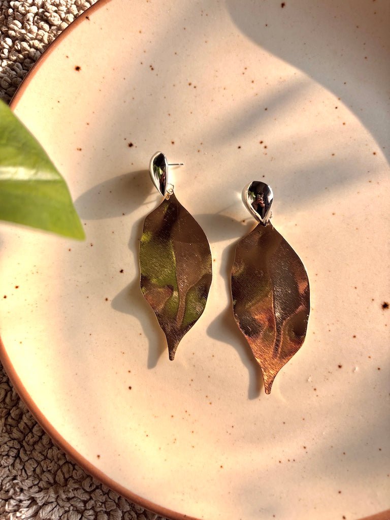 Gold Leaves Earrings - Comfy Nights