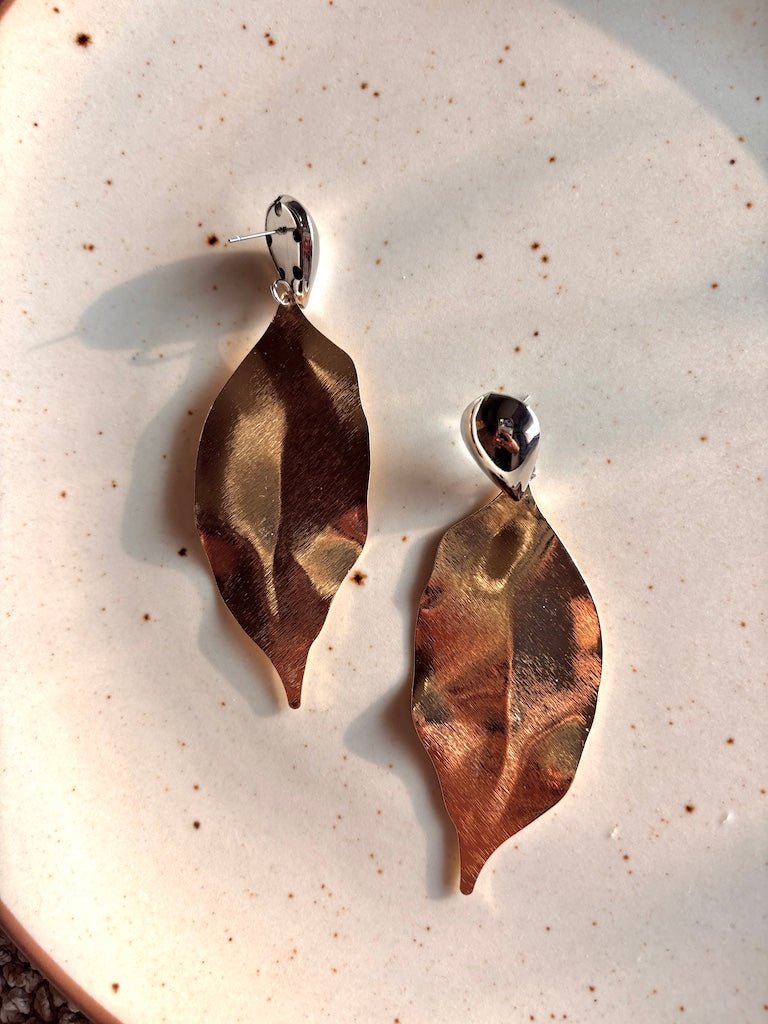 Gold Leaves Earrings - Comfy Nights