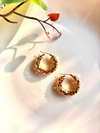 Golden Honeycomb Earrings - Comfy Nights