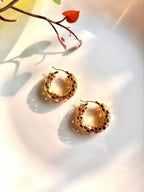 Golden Honeycomb Earrings - Comfy Nights