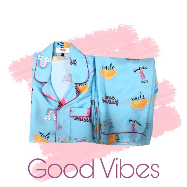 Good Vibes Pj Set - Comfy Nights