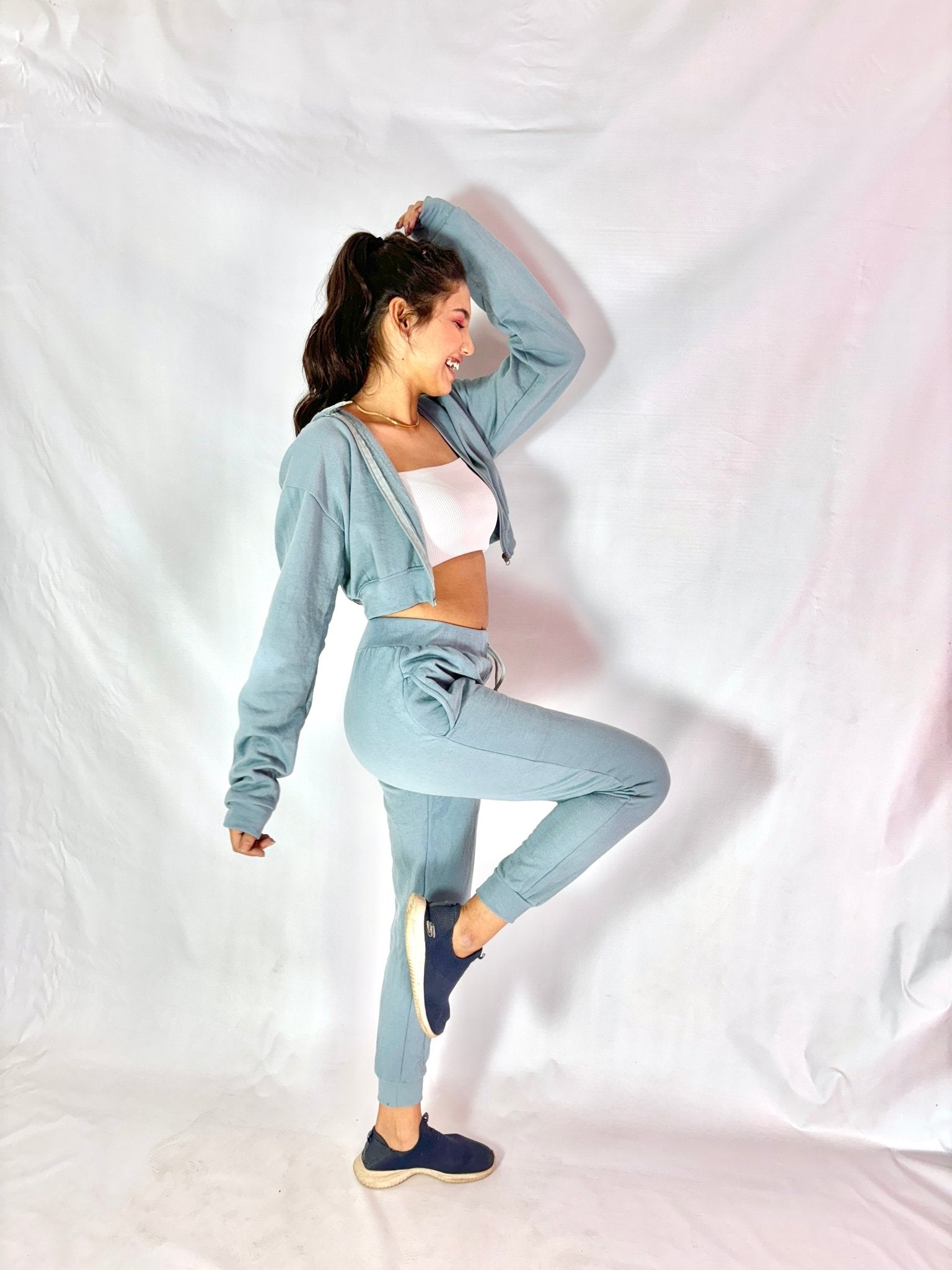 Grey Shadow ZIPPER HOODIE + Jogger - Comfy Nights