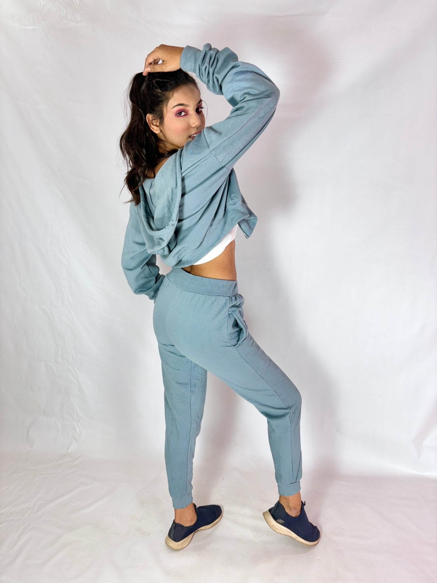 Grey Shadow ZIPPER HOODIE + Jogger - Comfy Nights
