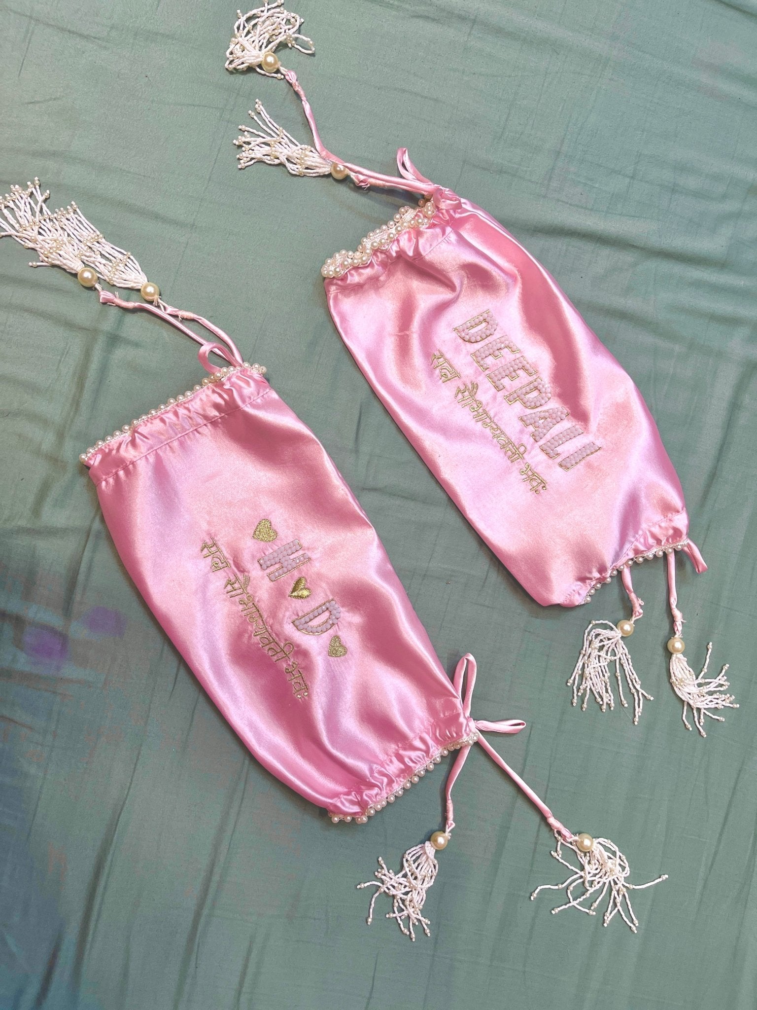 Handworked Baby Pink Chooda Cover | Prepaid Orders Only - Comfy Nights