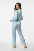 Powder Blue Personalise Satin Pj Set