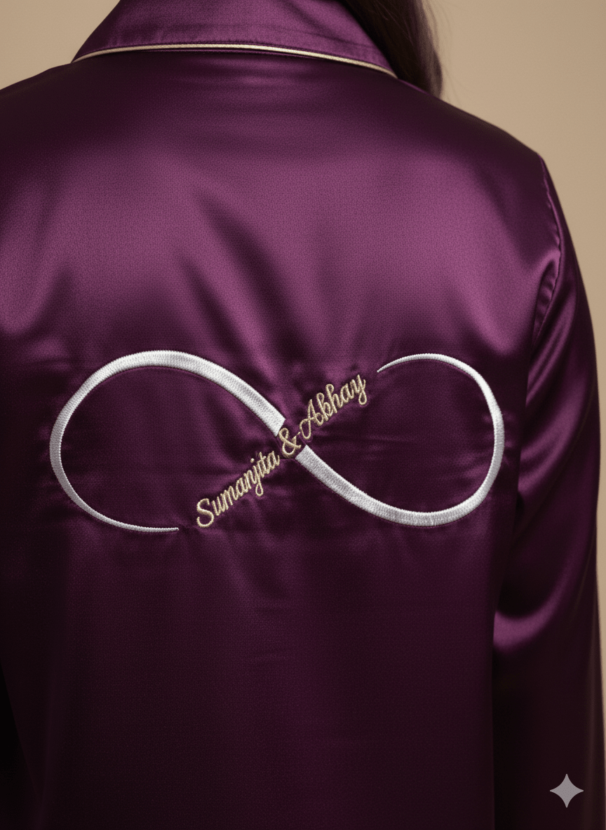 Infinity Love Personalised Couple Set | Prepaid Orders Only - Comfy Nights