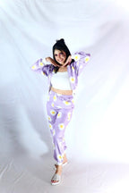 Lilac Yoke Bomber Jacket + Jogger - Comfy Nights
