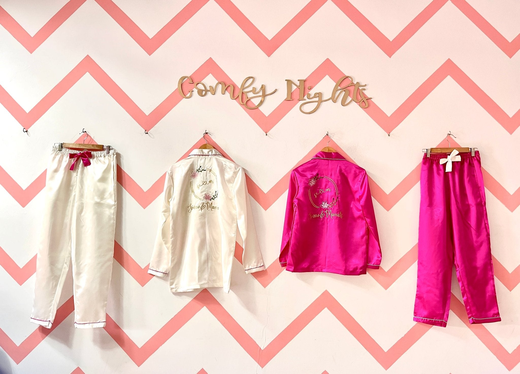 Logo Personalised Couple Set | Prepaid Orders Only - Comfy Nights