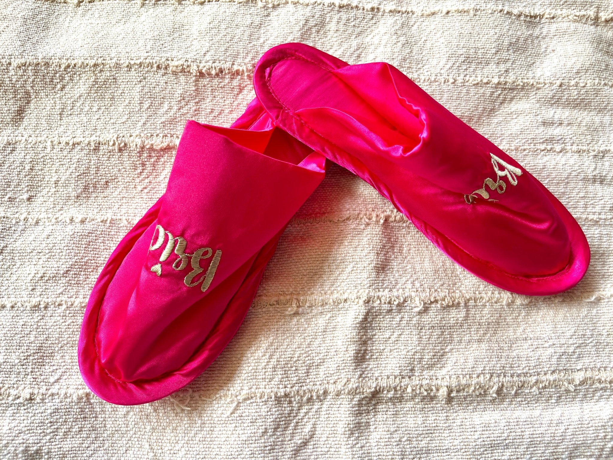 Magenta Bride Slippers | Prepaid Orders Only - Comfy Nights