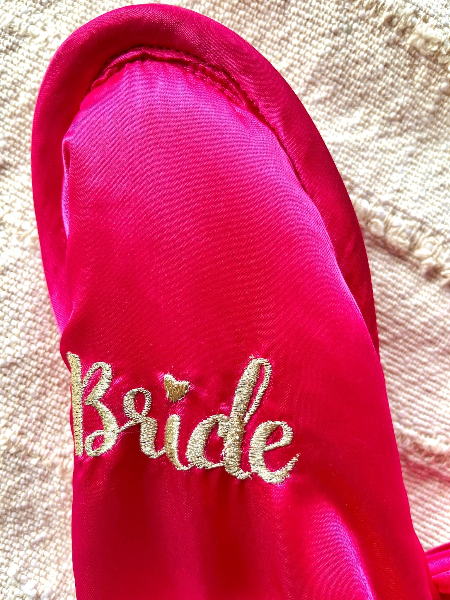 Magenta Bride Slippers | Prepaid Orders Only - Comfy Nights