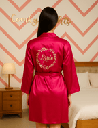Magenta Bride's Robe | Prepaid Orders Only - Comfy Nights