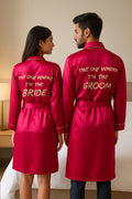 Magenta Couple Personalised Robes | Prepaid Orders Only - Comfy Nights