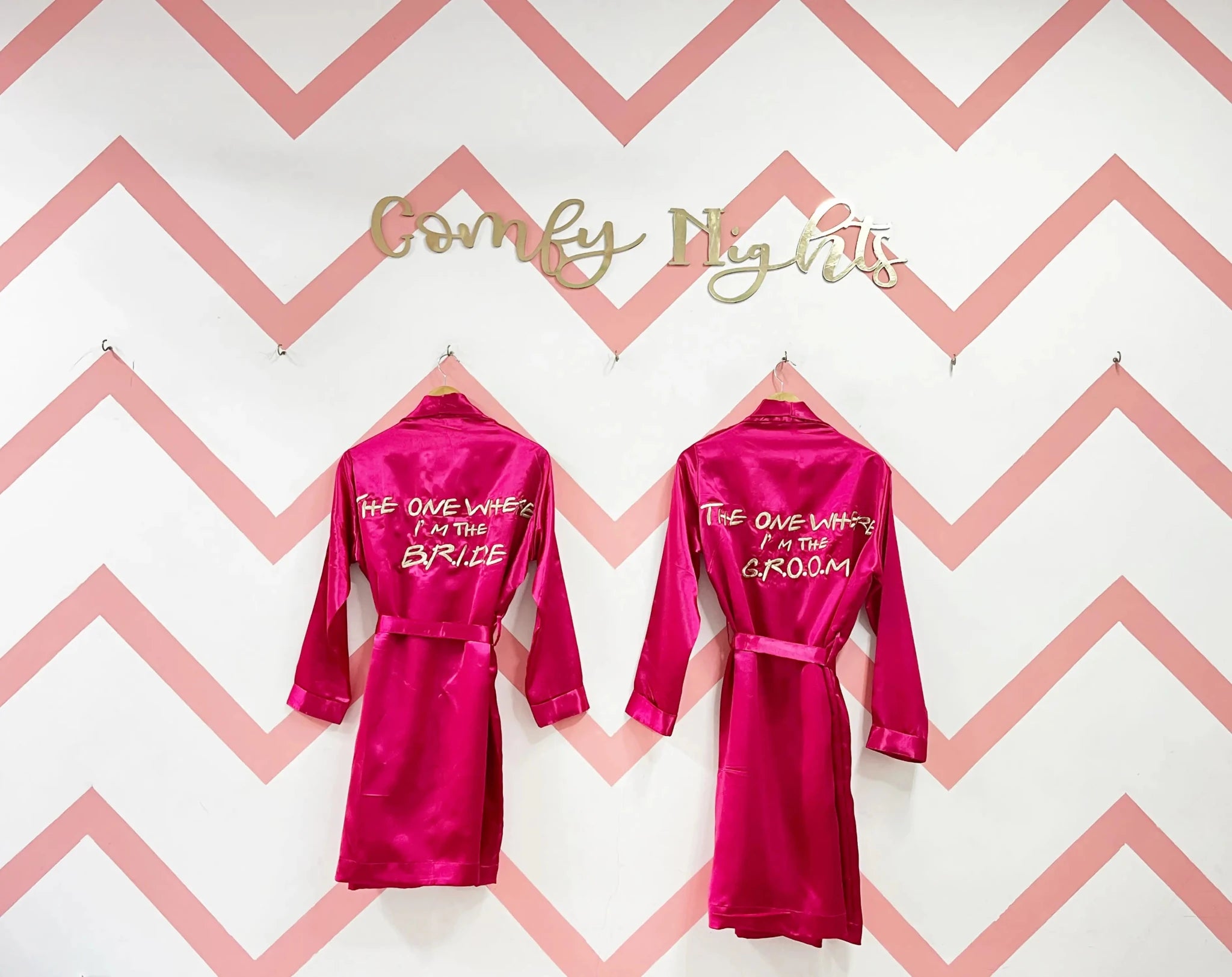 Magenta Couple Personalised Robes | Prepaid Orders Only - Comfy Nights