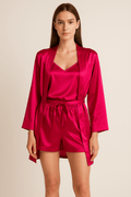 Magenta Personalise Robe + Camisole + Shorts Set | Prepaid Orders Only - Comfy Nights