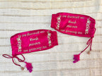 Magenta Slogan Pink Floral Chooda Cover | Prepaid Orders Only - Comfy Nights
