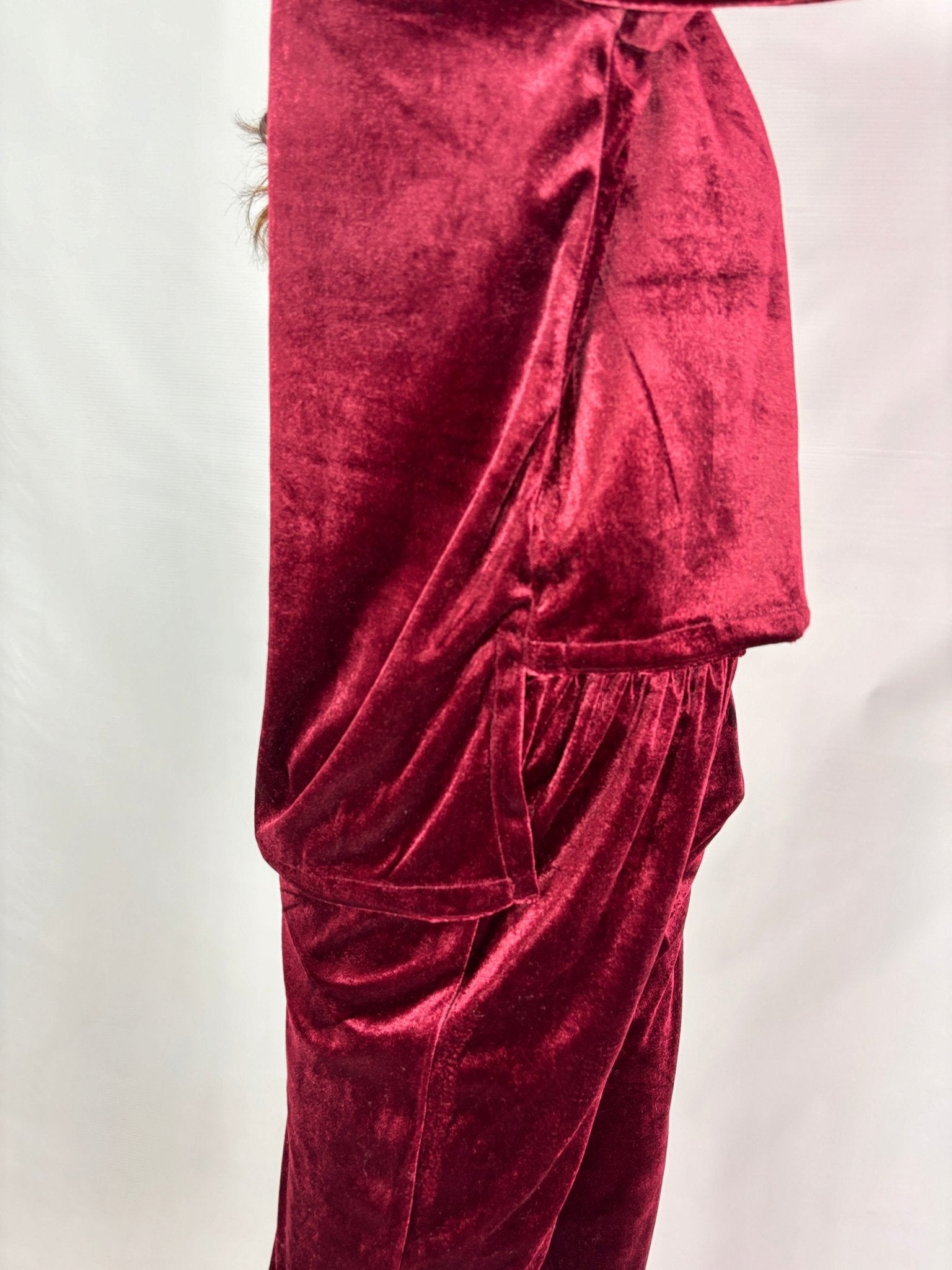 Maroon Tee + Wide Leg Pant Set - Comfy Nights