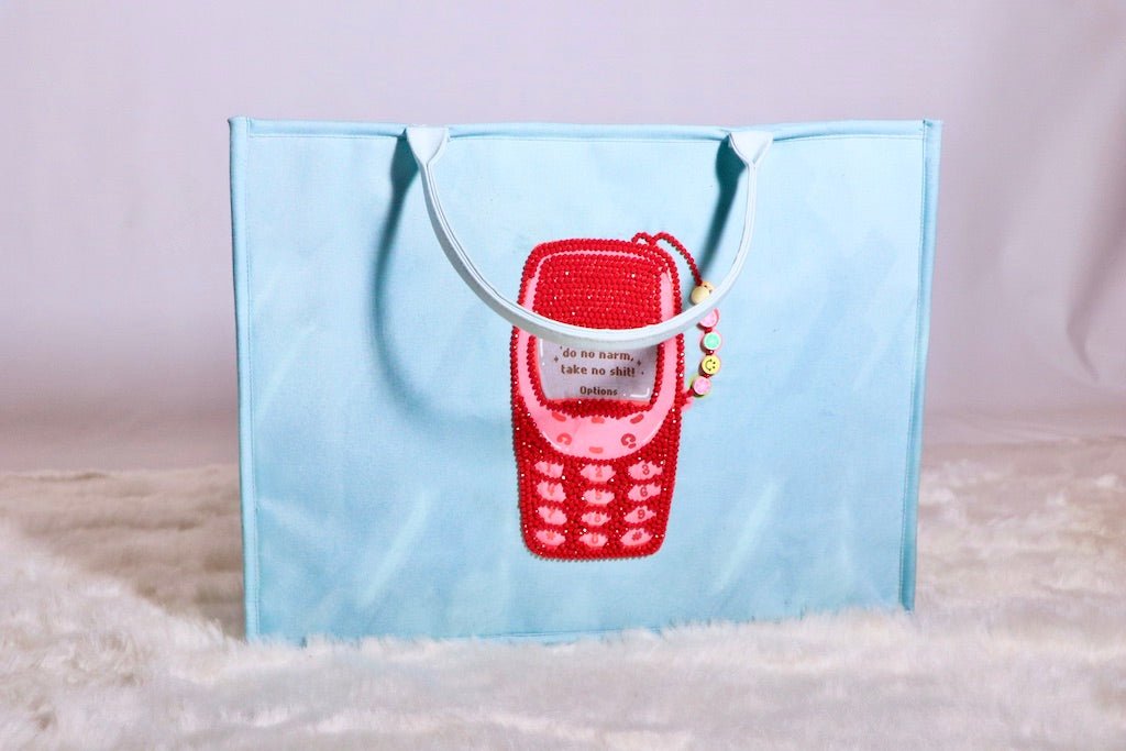 My 90's Phone Tote Bag - Comfy Nights