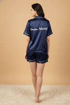 Navy Blue Couple Set Pj + Shorts| Prepaid Orders Only - Comfy Nights
