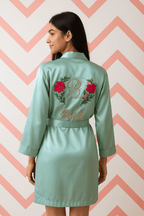 Pastel Green Personalise Robe | Prepaid Orders Only - Comfy Nights