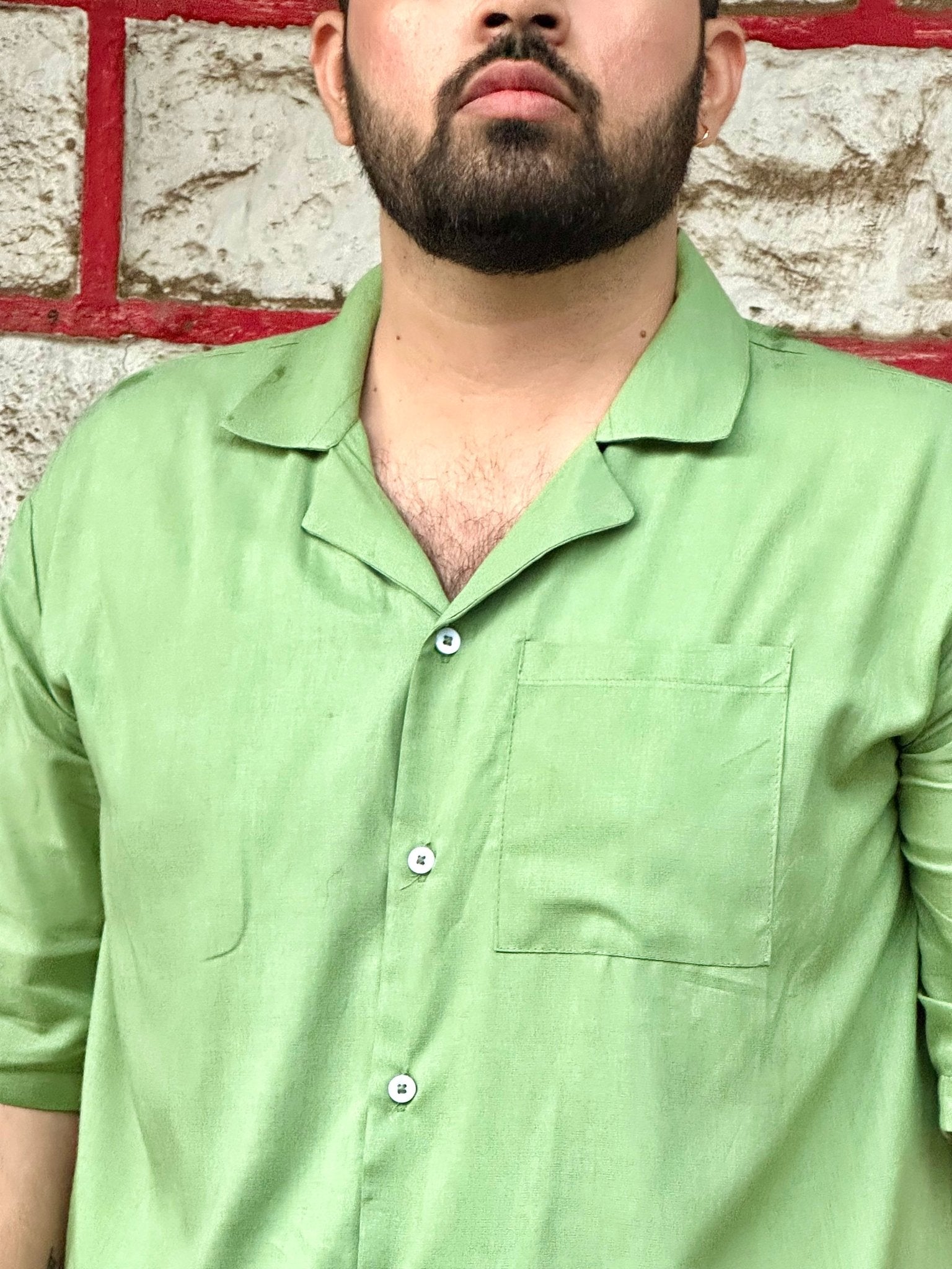 Pastel Green Shirt for Men - Comfy Nights