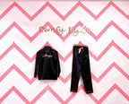 Personalised Black Satin Pj Set | Prepaid Orders Only - Comfy Nights